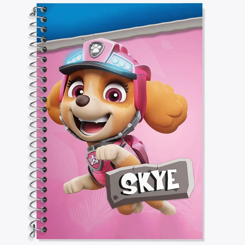 دفتر زبان 50 برگ خندالو مدل دو خط طرح انیمیشن سگ های نگهبان کد 26935