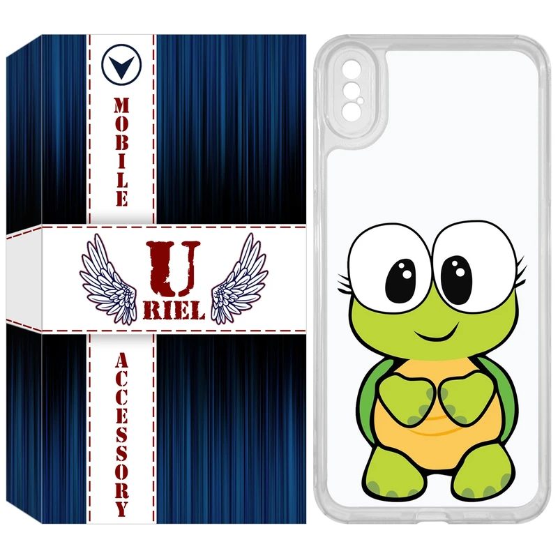 کاور یوریل مدل Clear کد 59 طرح لاکپشت مناسب برای گوشی موبایل اپل iPhone XS Max