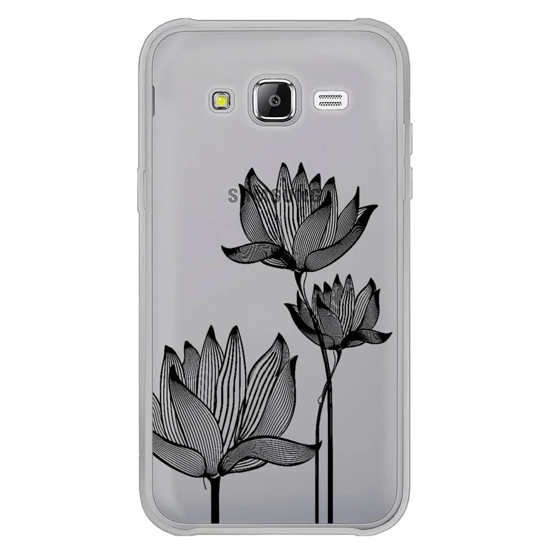 کاور مگافون طرح گل مدل C47-B مناسب برای گوشی موبایل سامسونگ Galaxy J5 2015