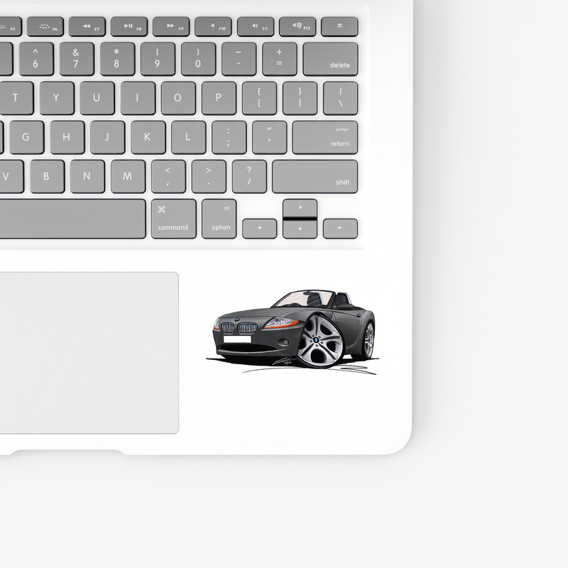 استیکر لپ تاپ و موبایل بووم طرح ماشین مدل BMW Z4 کد ZX022