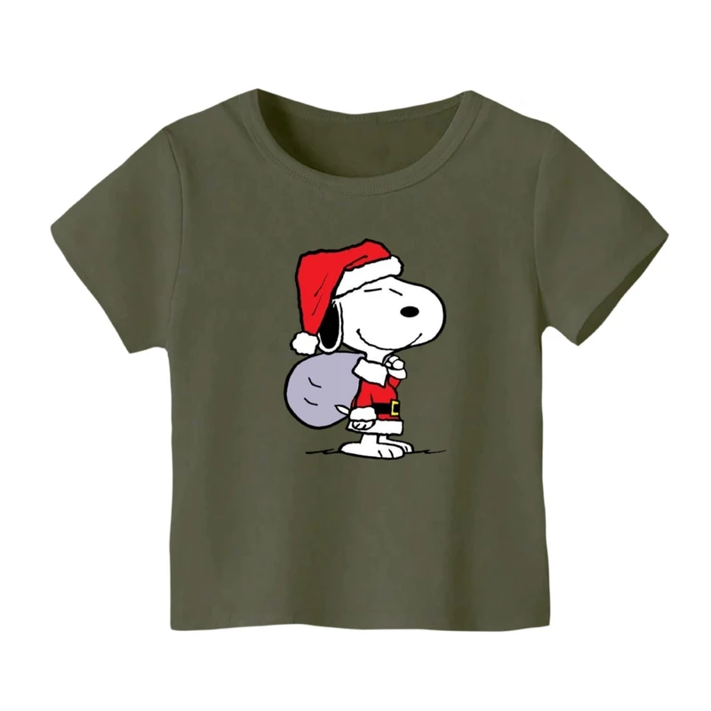 تی شرت آستین کوتاه بچگانه مدل اسنوپی کریسمس کد 1