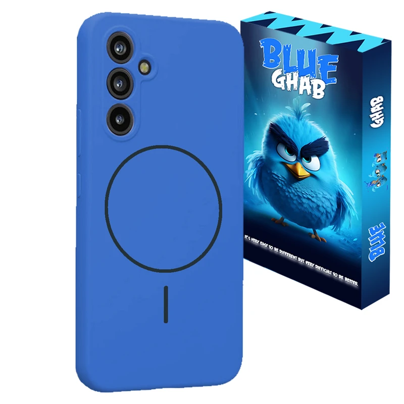 کاور بلو قاب مدل مگسیف سیلیکونی کد O41 مناسب برای گوشی موبایل سامسونگ Galaxy S23 FE