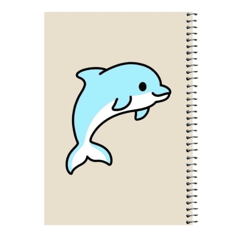دفتر مشق 80 برگ اس جی مدل دلفین کد 01