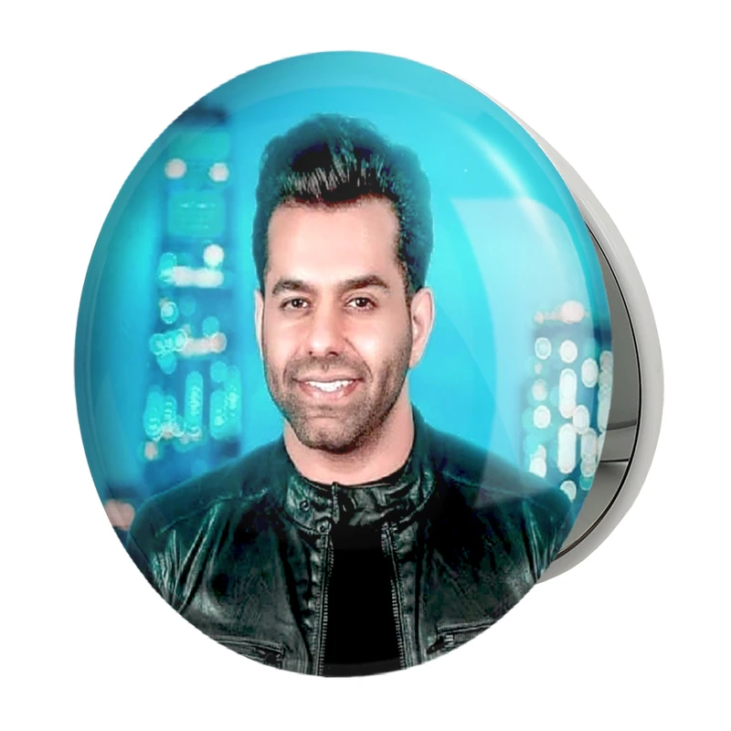 آینه جیبی خندالو طرح رضا بهرام مدل تاشو کد 4007 
