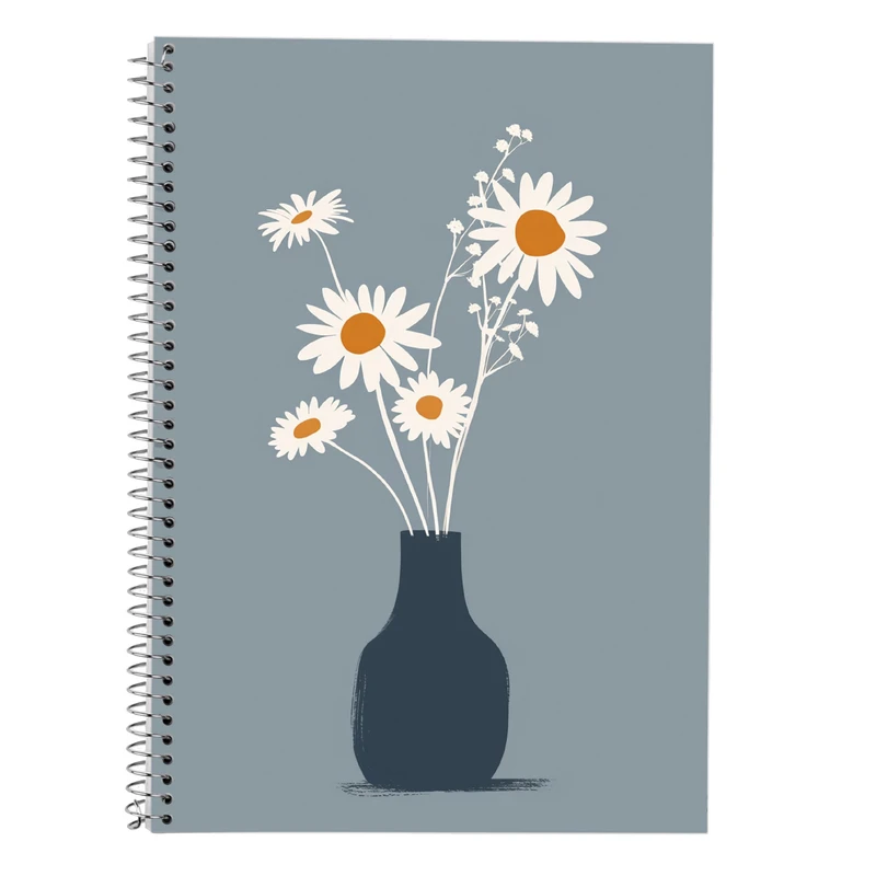 دفتر زبان 50 برگ مدوپد طرح گل کد DF13772