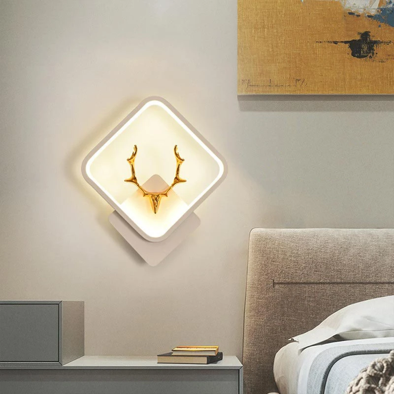 عکس شماره 3 : چراغ دیواری مدل ال ای دی طرح گوزن