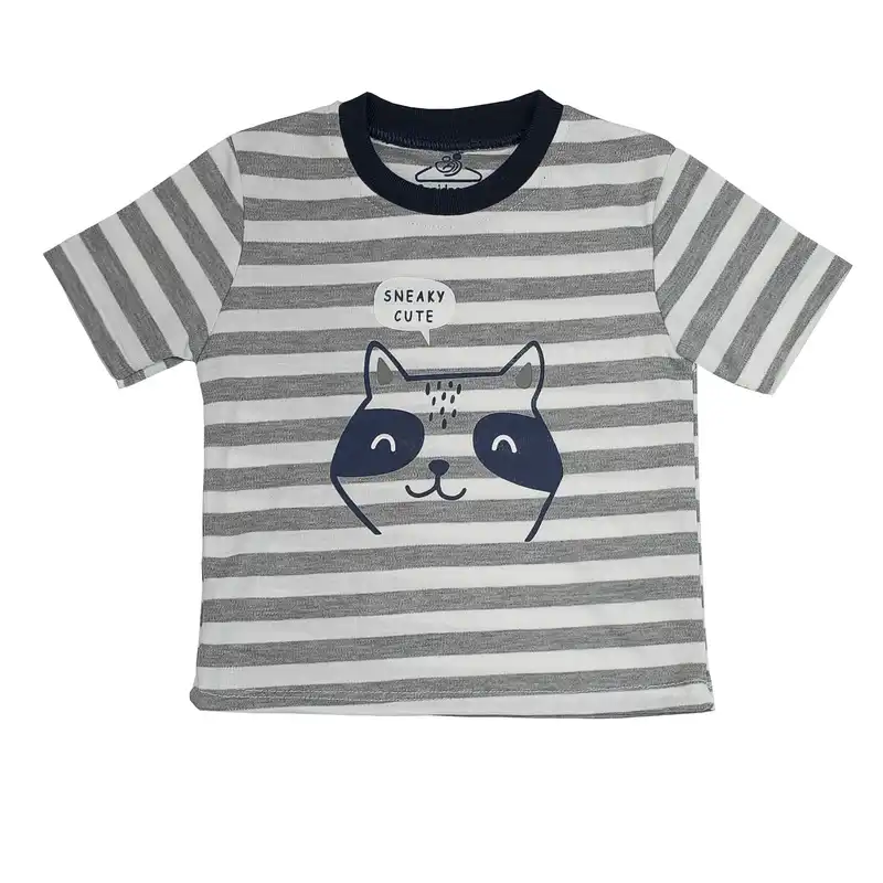 ست تی شرت و شلوارک بچگانه سپیدپوش مدل راکون کد 140210