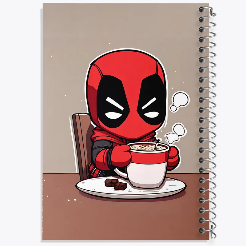 دفتر نقاشی 50 برگ خندالو طرح ددپول (Deadpool) کد N3324