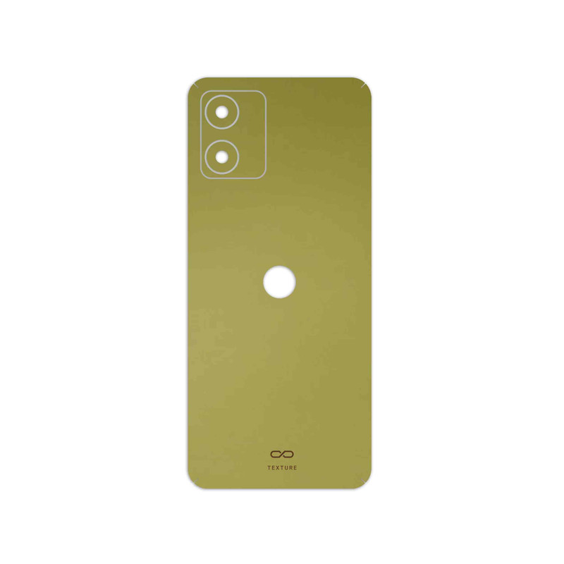 برچسب پوششی ماهوت مدل Matte-Gold مناسب برای گوشی موبایل موتورولا Moto E13