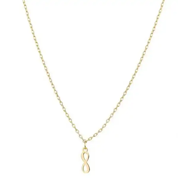 گردنبند طلا 18 عیار زنانه مدل بی نهایت