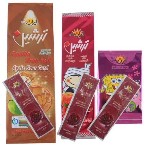 لواشک ترشین و سس انار ترشین بسته 6 عددی