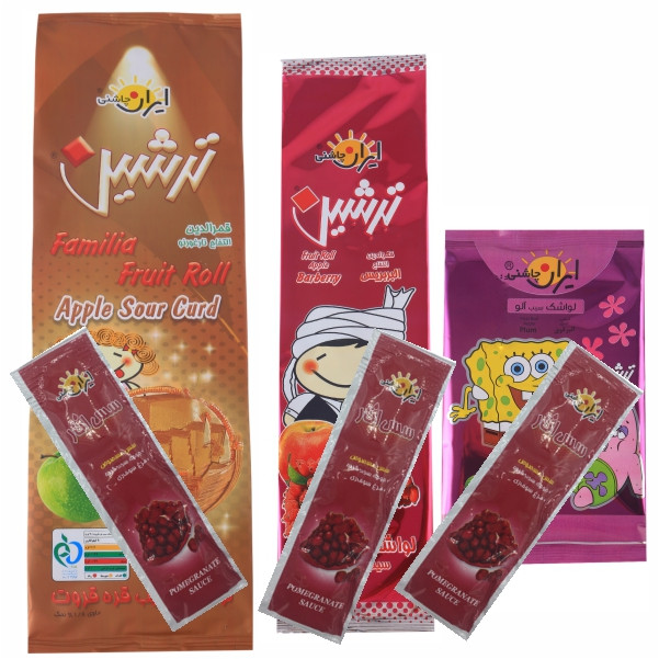 لواشک ترشین و سس انار ترشین بسته 6 عددی