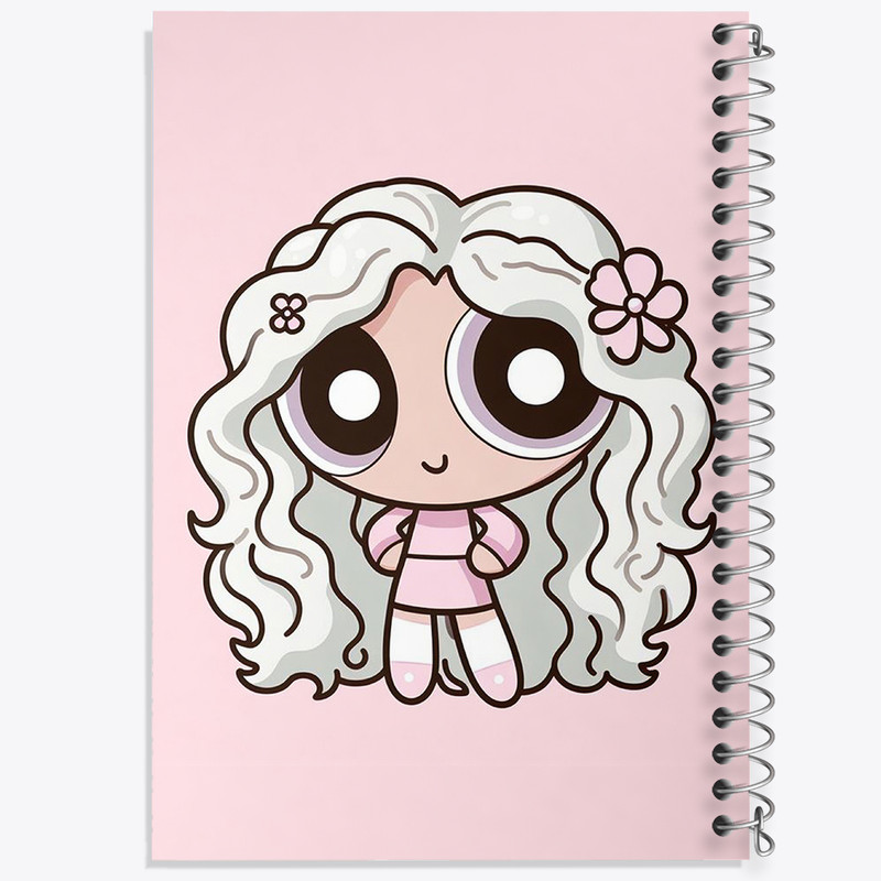 دفتر شطرنجی 50 برگ خندالو طرح دختران نیرومند (The Powerpuff Girls) کد N2111