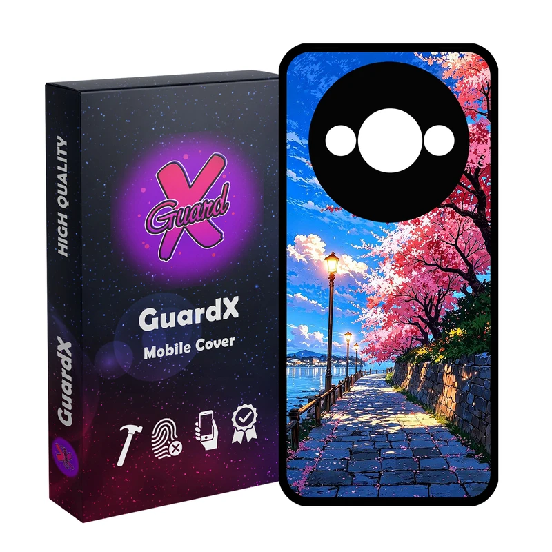 کاور گارد ایکس طرح جاده دریا مدل Glass10791 مناسب برای گوشی موبایل شیائومی Redmi A3 4G/ A3X 4G/ Poco C61