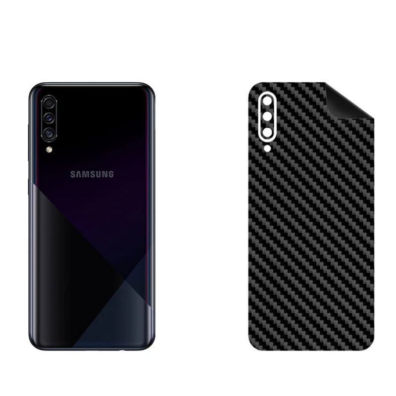 برچسب پوششی بستور مدل BT-Fiber طرح فیبر کربن مناسب برای گوشی موبایل سامسونگ Galaxy A30s