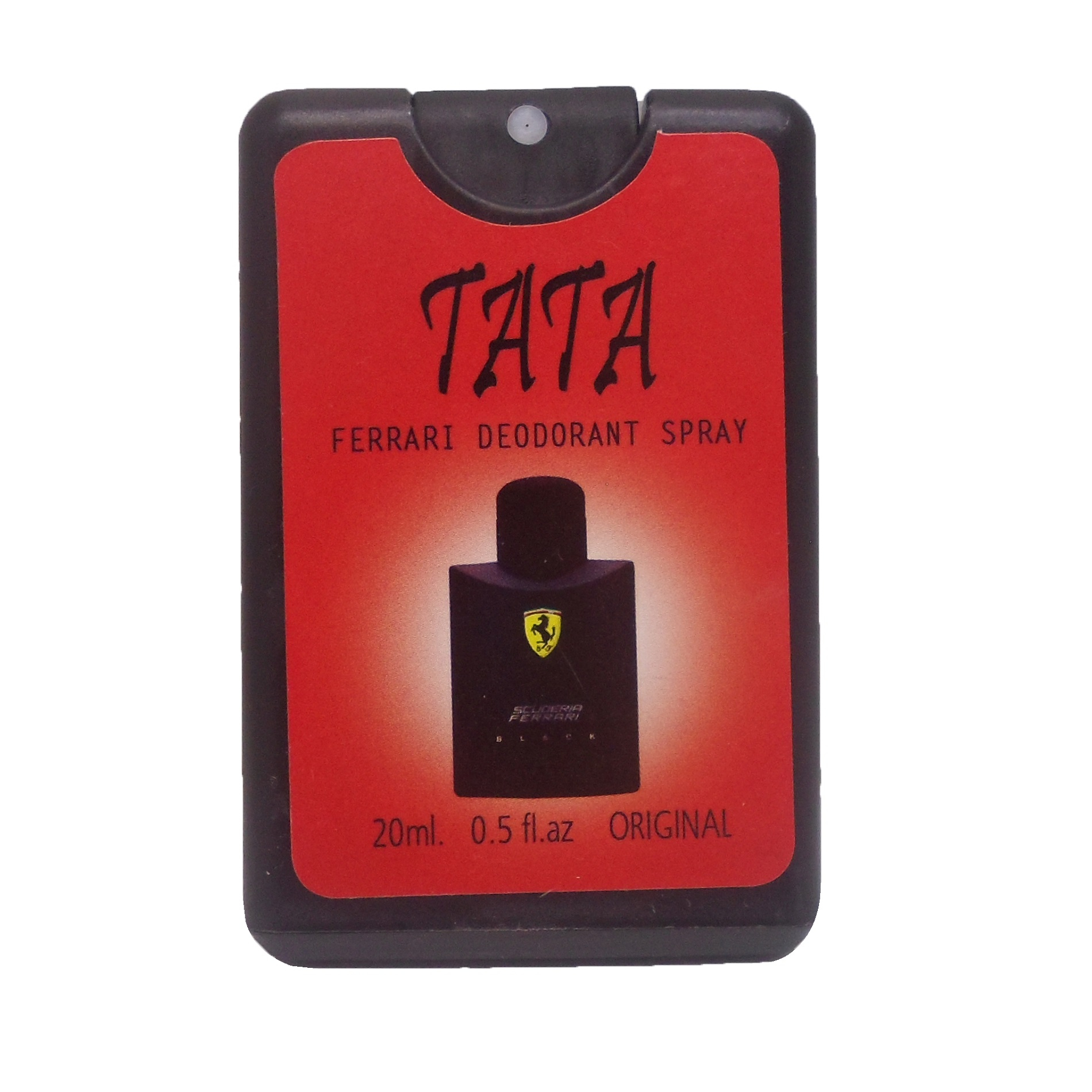 عطر جیبی مردانه تاتا مدل ferrari deodorant حجم 20 میلی لیتر