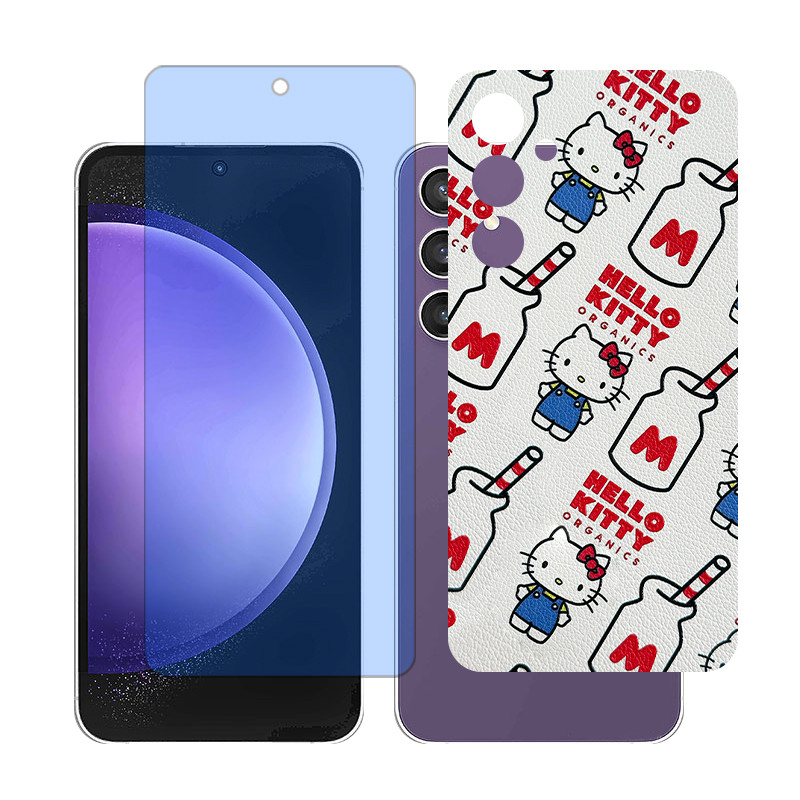 محافظ صفحه نمایش بلوکات گلس مدل together مناسب برای گوشی موبایل سامسونگ Galaxy A55 به همراه برچسب پوششی پشت گوشی