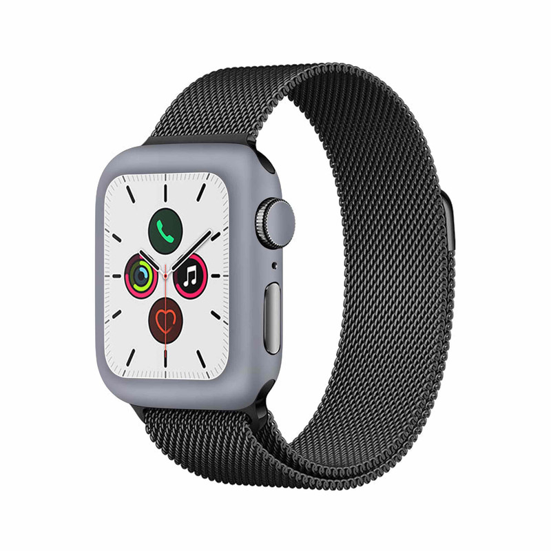 برچسب ماهوت طرح Matte-Silver مناسب برای اپل واچ Watch 5 40mm