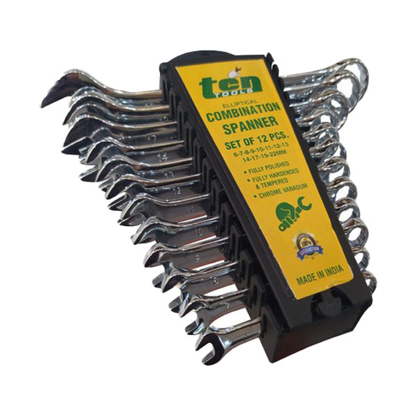 آچار یکسر تخت یکسر رینگی تن تولز مدل 622 مجموعه 12 عددی