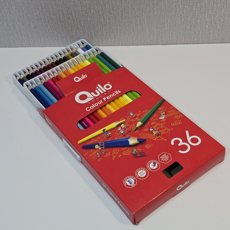 مداد رنگی ۳۶ رنگ کوییلو مدل تراشدار