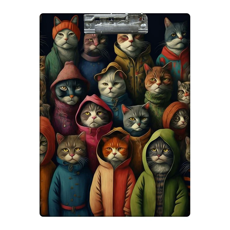 تخته شاسی طرح گربه های هودی پوش کد  9222880 سایز A4