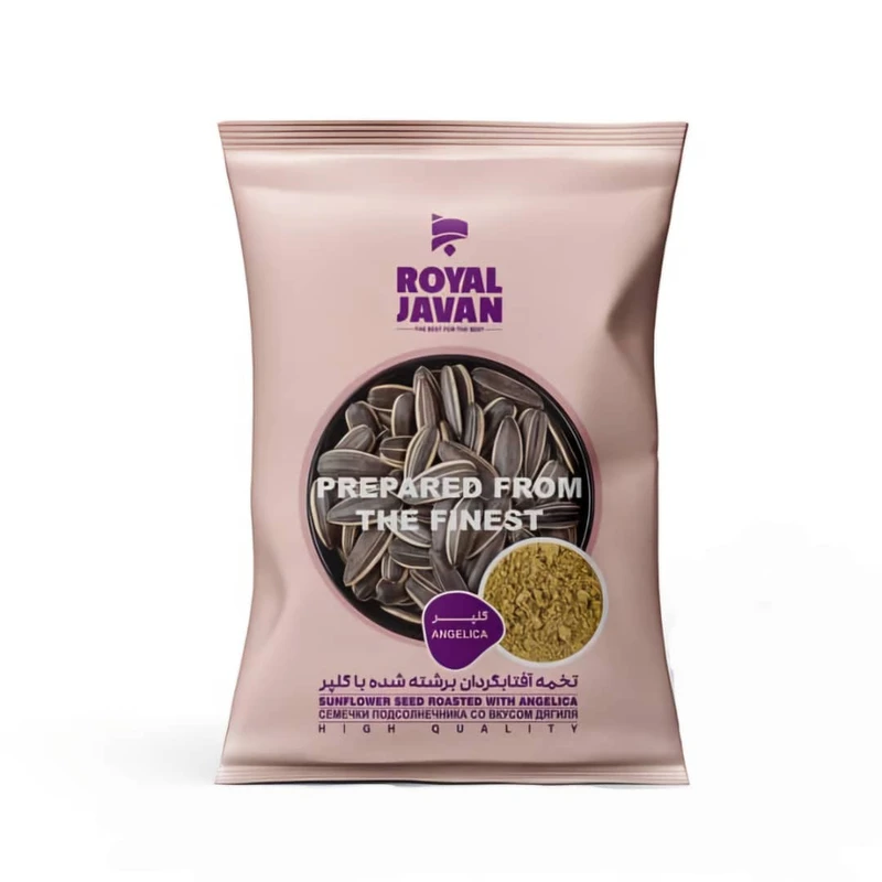 تخمه آفتابگردان برشته با گلپر رویال جوان - 100 گرم