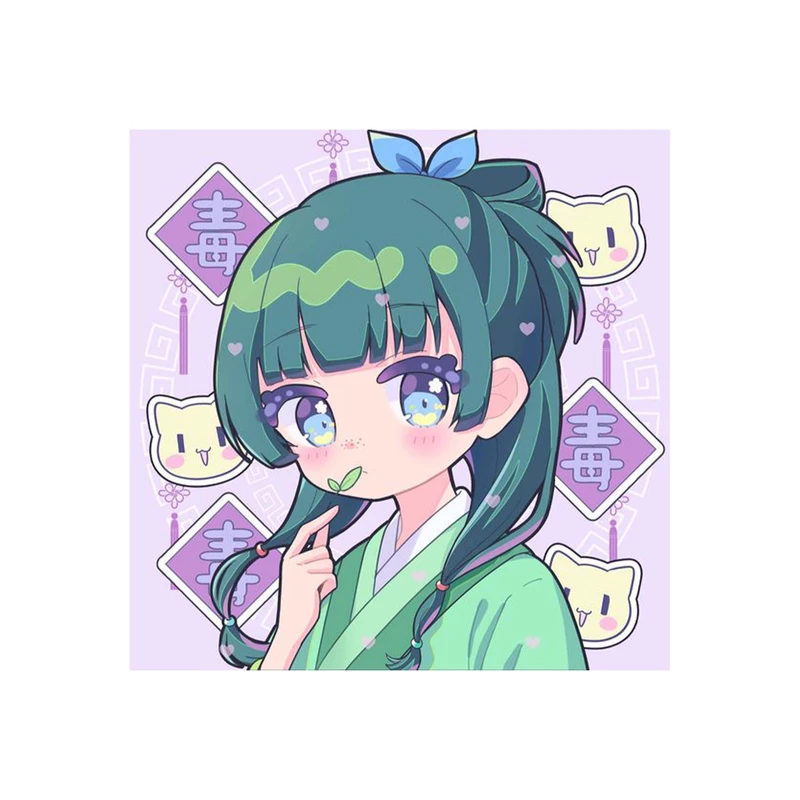 استیکر لپ تاپ و موبایل مدل انیمه طرح خاطرات داروساز مائومائو The Apothecary Diaries Maomao کد 4427