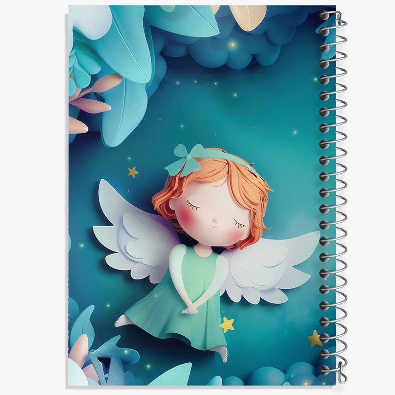دفتر نقاشی 50 برگ خندالو طرح فرشته کوچولو کد N2240
