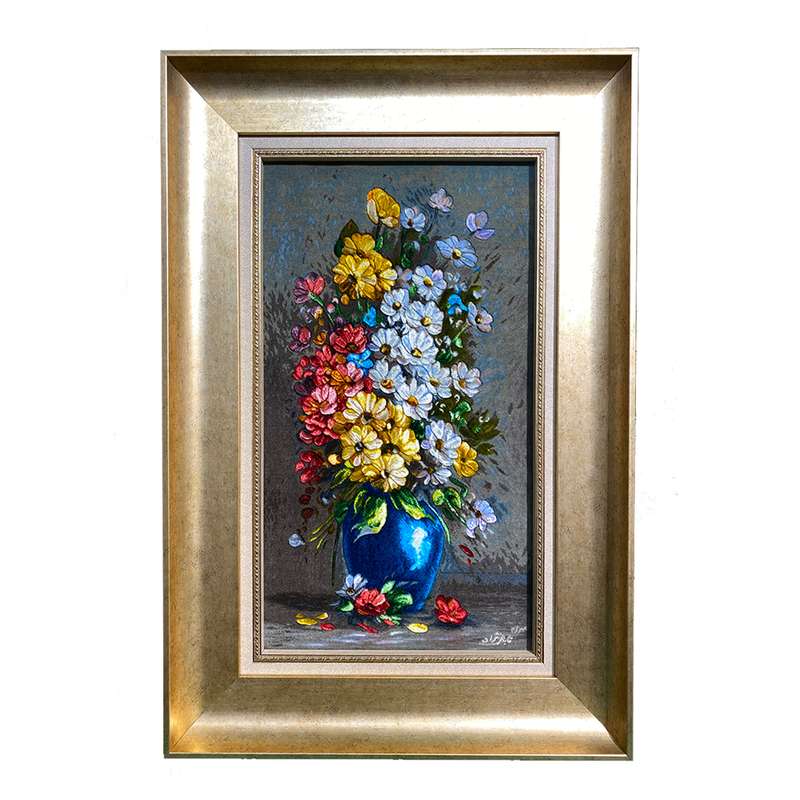 تابلو فرش دستبافت طرح گل کد 8369179