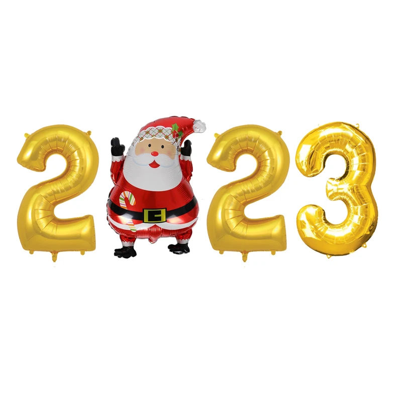 بادکنک مستر تم طرح سال 2023 میلادی نیو یر پلاس مجموعه 4 عددی