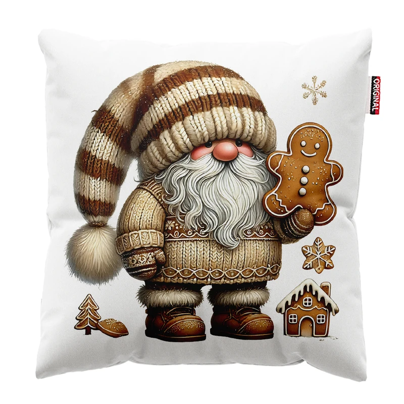 کوسن پاد آفرین مدل بابانوئل طرح عروسکی کریسمس کد PK402307 سایز 40*40 سانتی متر