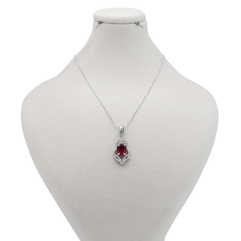 گردنبند نقره زنانه مدل AV190N-S9 C5 گردنبند نقره زنانه مدل AV190N-S9 C5