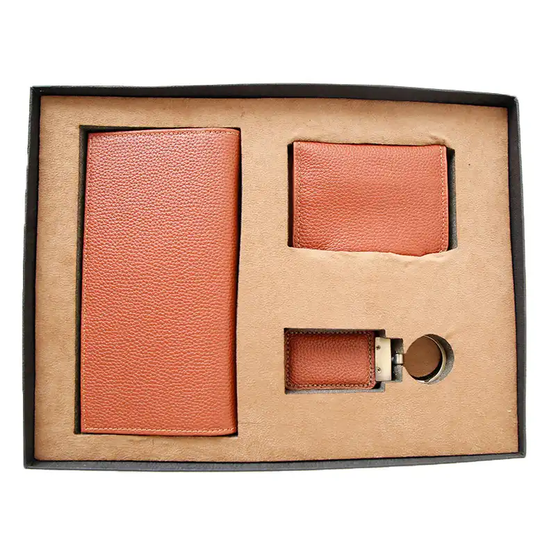 ست هدیه مردانه مدل چرم طبیعی کد C2