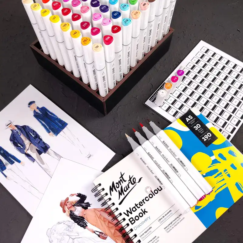 ماژیک راندو بیسیک مدل r0t Edition به همراه استند و دفتر بسته 90 عددی