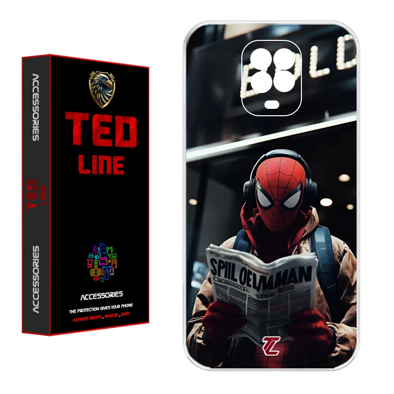 کاور تدلاین طرح مرد عنکبوتی کد 1155 مناسب برای گوشی موبایل شیائومی Redmi Note 9S / Note 9 Pro