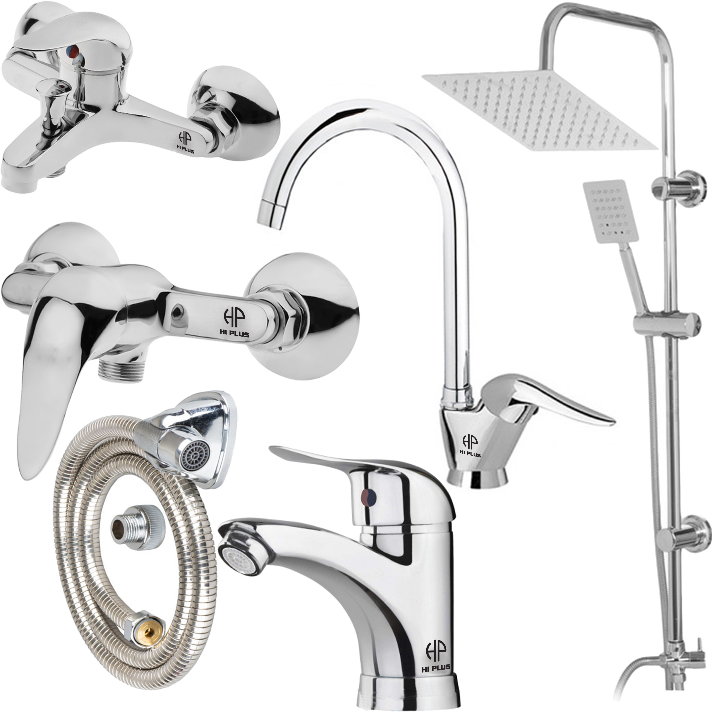 ست شیرآلات های پلاس مدل آرسیس U500 مجموعه 6 عددی