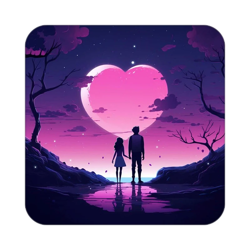 زیر لیوانی کاکتی مدل عاشقانه کد mp13695