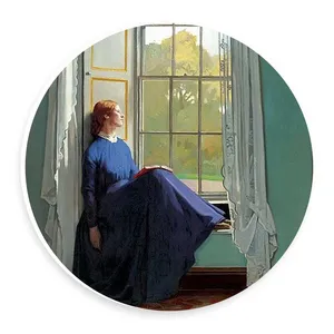  دیوارکوب طرح بانوی کتابخوان در کنار پنجره مدل wtb717