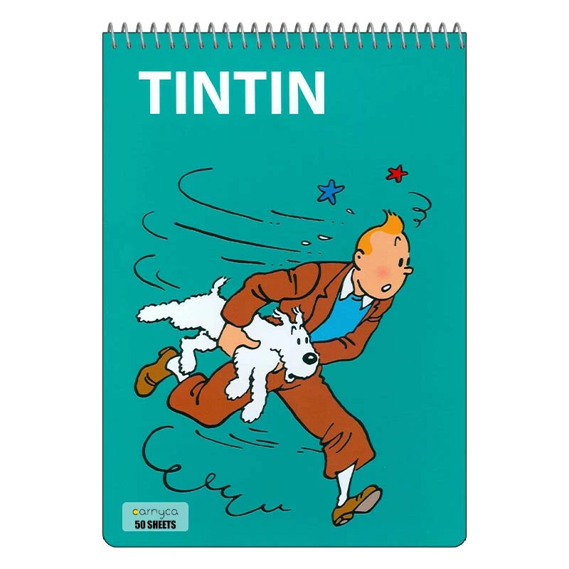 دفتر نقاشی 50 برگ سیمی کارنیکا طرح ماجراهای تن تن tin tin کد 39334