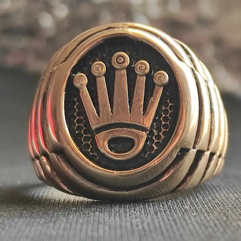 انگشتر مردانه مدل تاج کد GL141