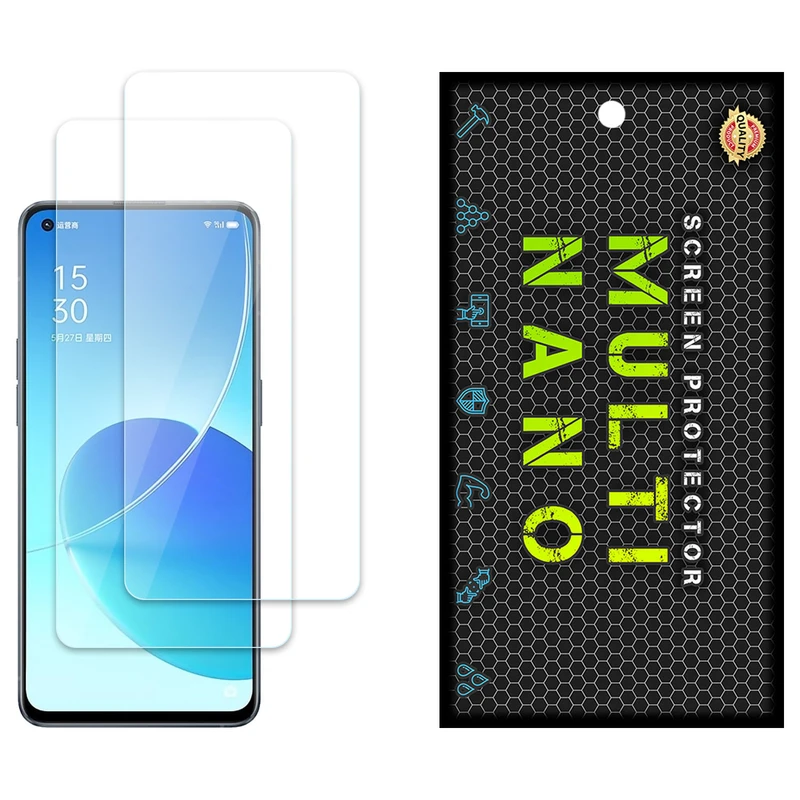 محافظ صفحه نمایش مولتی نانو مدل X-S2N مناسب برای گوشی موبایل اوپو Reno6 5G بسته دو عددی