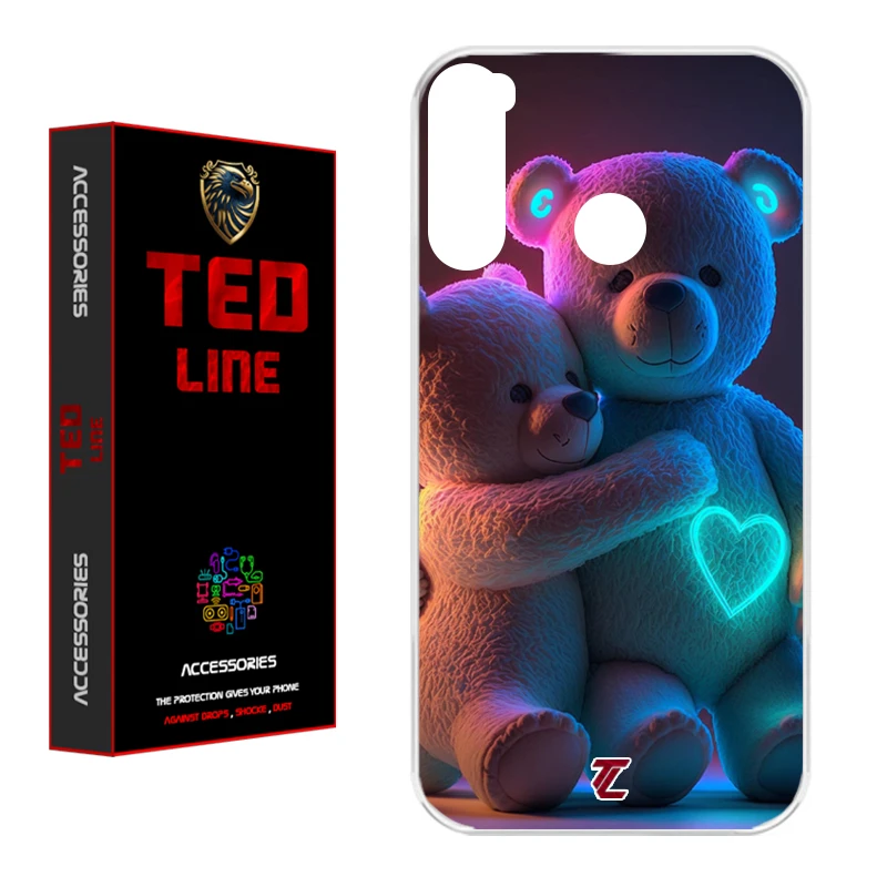 کاور تد لاین طرح خرس عاشق کد 1112 مناسب برای گوشی موبایل شیائومی Redmi Note 8