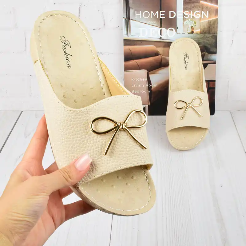 دمپایی زنانه نیکتا مدل پاپیون کد CR.4040