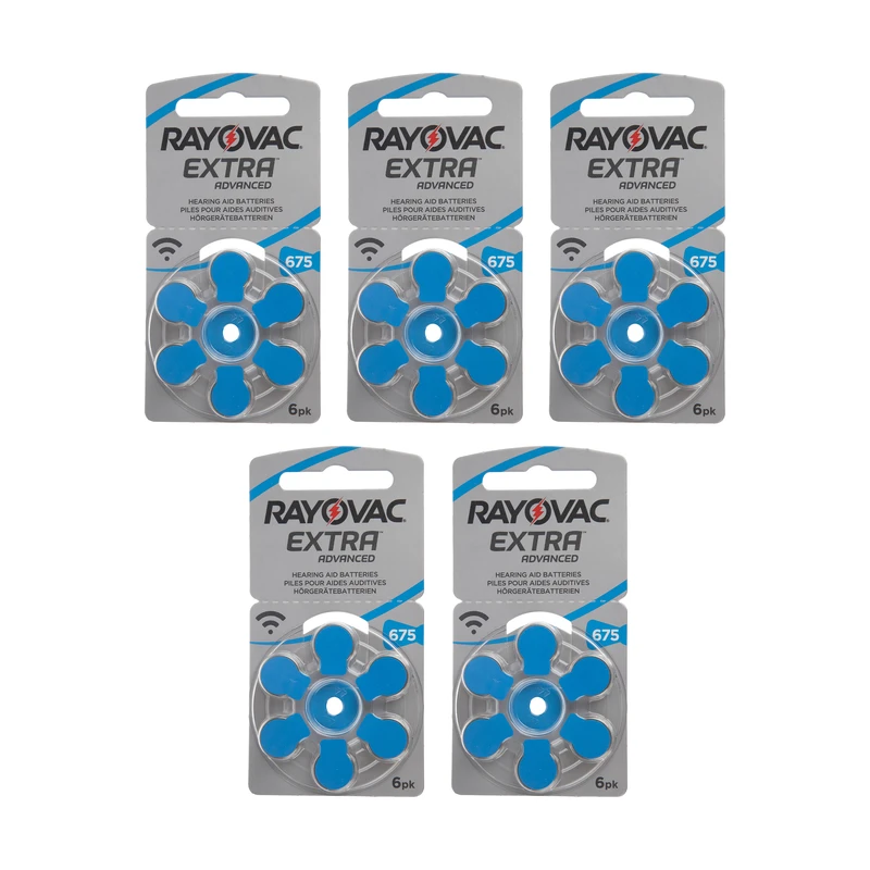 باتری سمعک ریوواک کد 675 بسته 30 عددی 