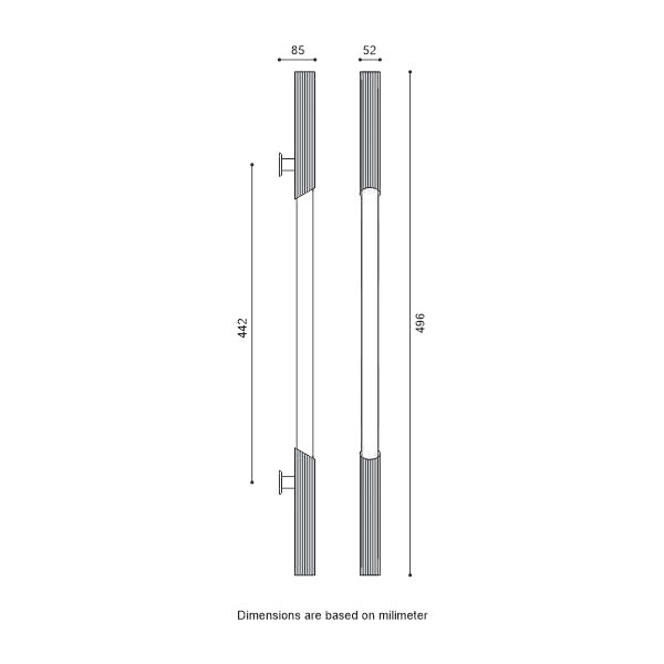 دستگیره در مدل تانیا کد PH0801