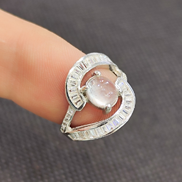 انگشتر نقره زنانه مدل سنگ در نجف کد 777