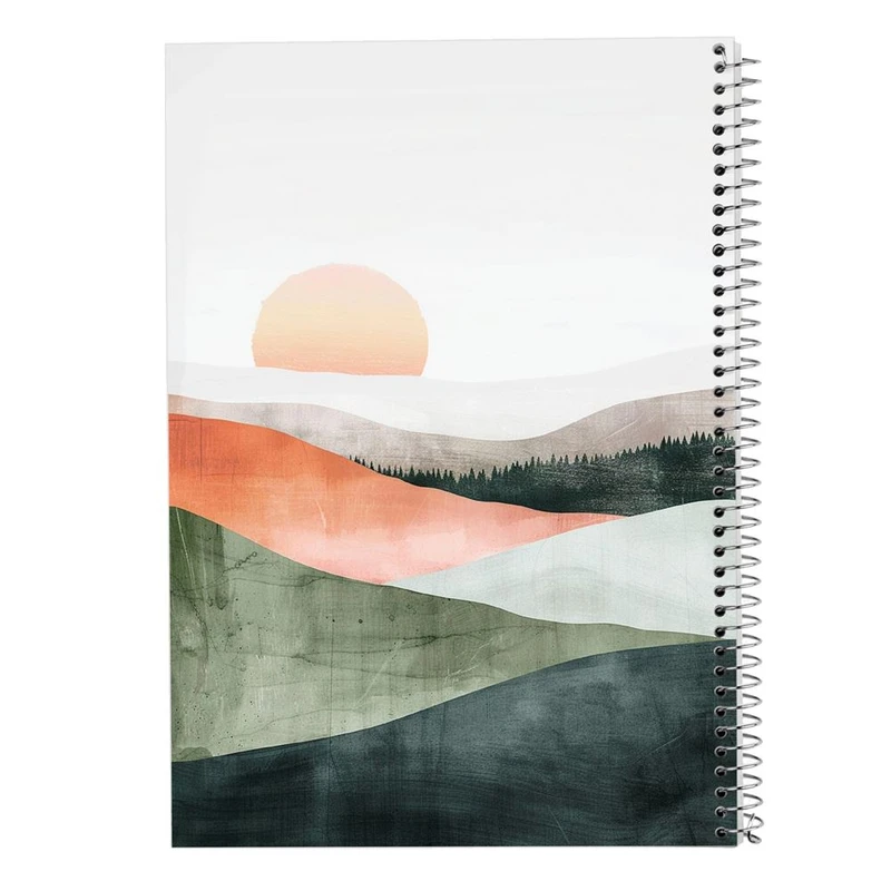 دفتر شطرنجی 50 برگ مدوپد طرح طبیعت کد DF15431