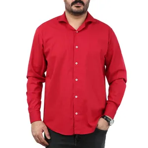 پیراهن آستین بلند یقه انگلیسی مردانه مدل کتان کد ۱۲۰۴۹۳۳