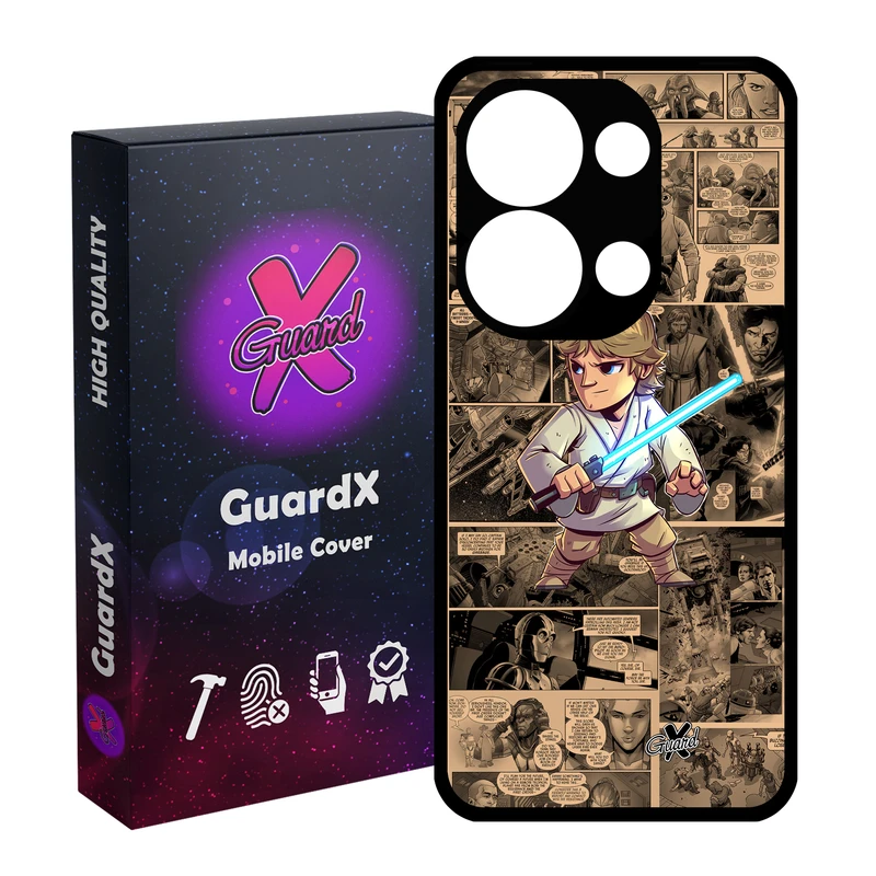 کاور گارد ایکس طرح جنگ ستارگان مدل Glass10525 مناسب برای گوشی موبایل شیائومی Redmi Note 13 Pro 4G / Poco M6 Pro 4G