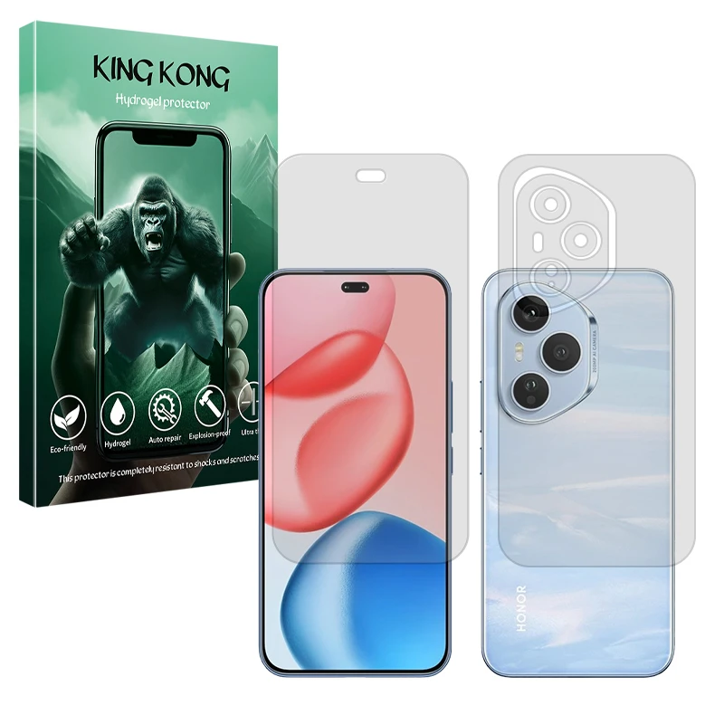 محافظ صفحه نمایش مات کینگ کونگ مدل Tough مناسب برای گوشی موبایل آنر 400 Pro به همراه محافظ پشت گوشی